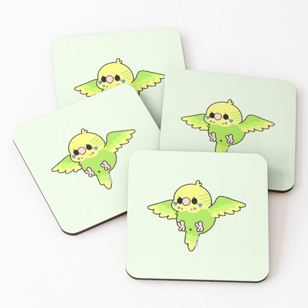 Item preview, Flying Budgie - Lime Green designed and sold by blirbos.