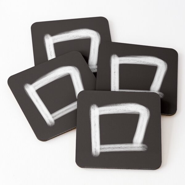Item preview, Chinese word for mouth calligraphy square  designed and sold by suki42deathlake.