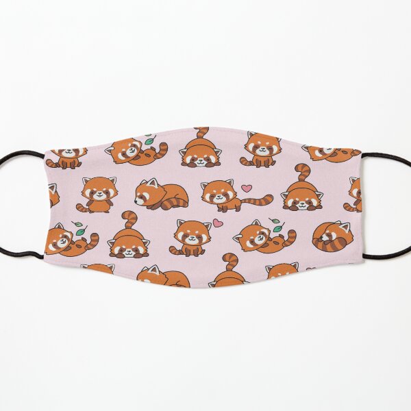 Red Panda Pattern Kids Mask