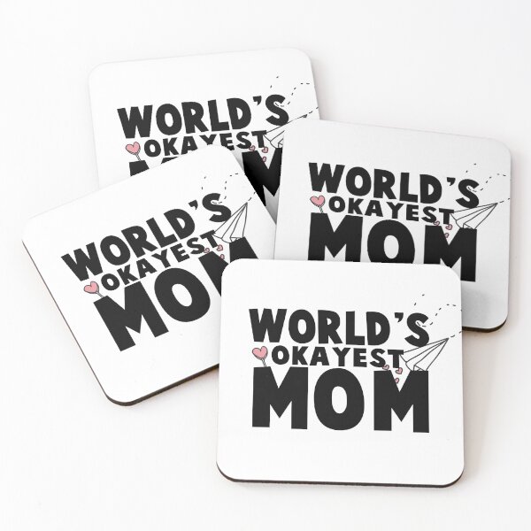 Item preview, WORLD'S OKAYEST MOM: funny mother's day gift, gift for mom, funny saying for mommy, mama gift mother's day designed and sold by Edgy DESIGNS.