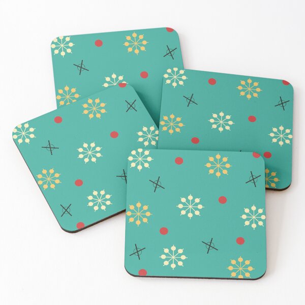 Item preview, Atomic Age Sputnik Starbursts Turquoise designed and sold by thepixelgarden.