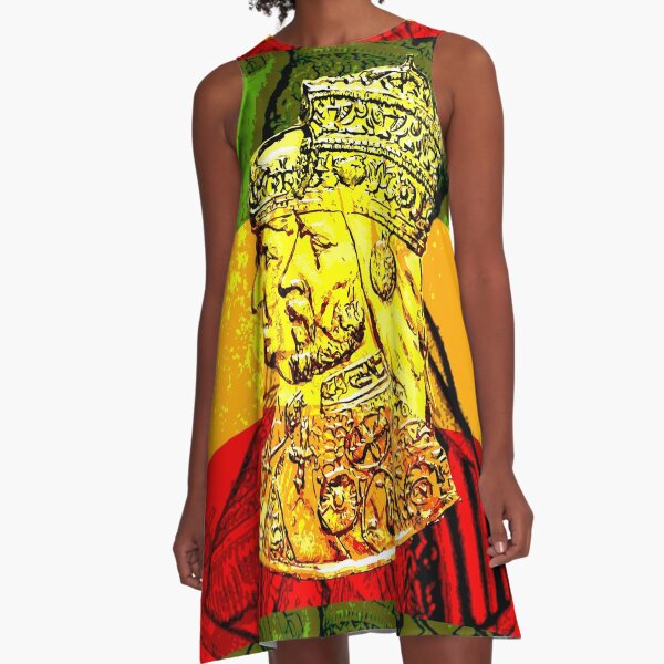 His Majesty Haile Selassie Empress Menen A-Line Dress