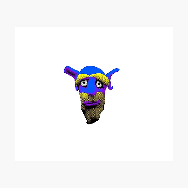 Wizard Character Face Photographic Print