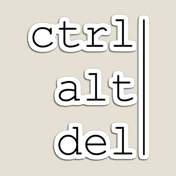 Item preview, Ctrl Alt Del text designed and sold by Anteia.