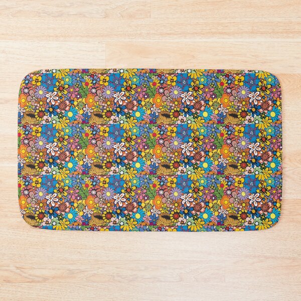 Item preview, Retro hippie Flower pattern designed and sold by SockSandwich.