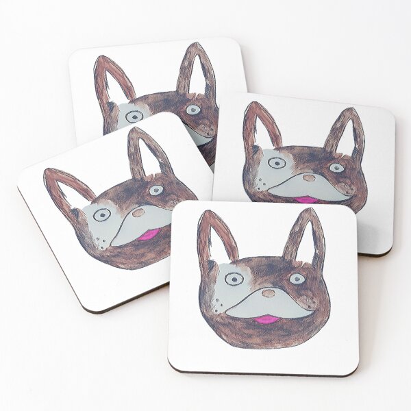 Item preview, Hand drawing cute white and gray brown bulldog dog in watercolor designed and sold by narinoush.