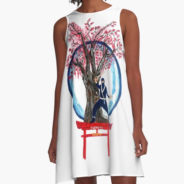 Empress of Gold Painting A-Line Dress