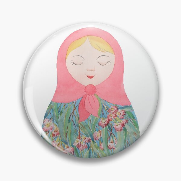 Artikelvorschau, Rosa Eukalyptus Babushka Puppe entworfen und verkauft von Zoya Makarova.