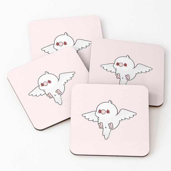 Item preview, Flying Budgie - Albino (White) designed and sold by blirbos.