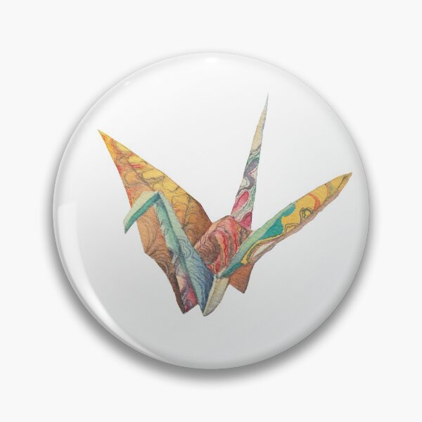 Item preview, Marbled paper crane designed and sold by Zoya Makarova.