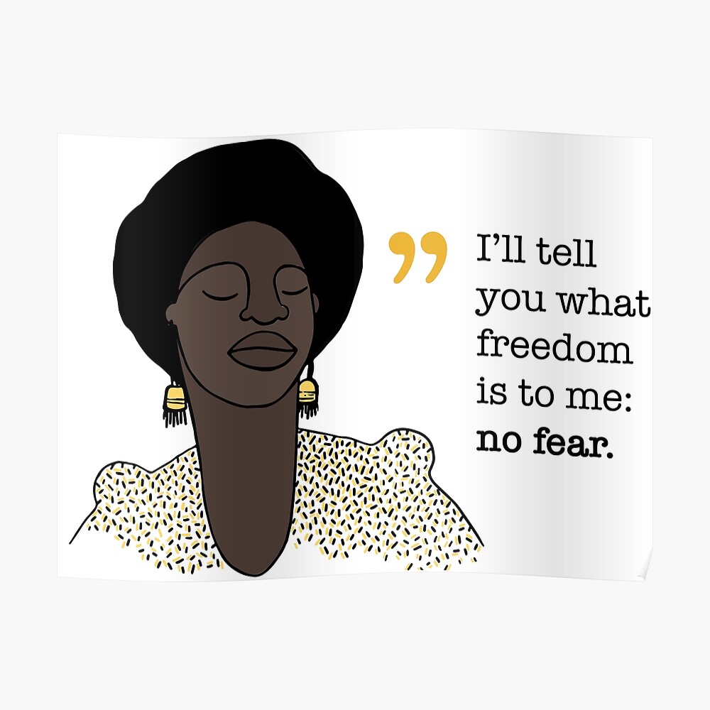 Freedom Nina Simone Sticker By Isardah Redbubble