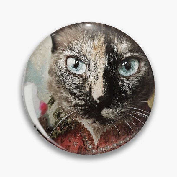 Item preview, Custom Portrait: Cat waiting for her mouse toy to dry designed and sold by PimpMyPet.