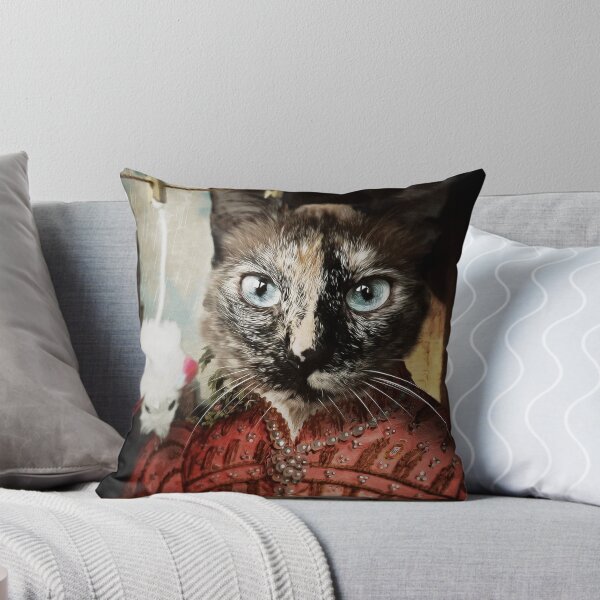 Item preview, Custom Portrait: Cat waiting for her mouse toy to dry designed and sold by PimpMyPet.