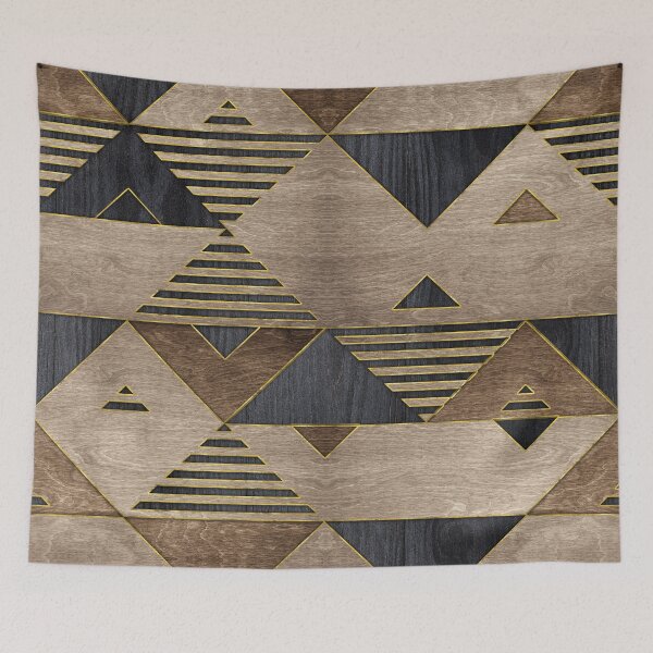 Item preview, Geometric Wooden texture pattern  designed and sold by Nartissima.