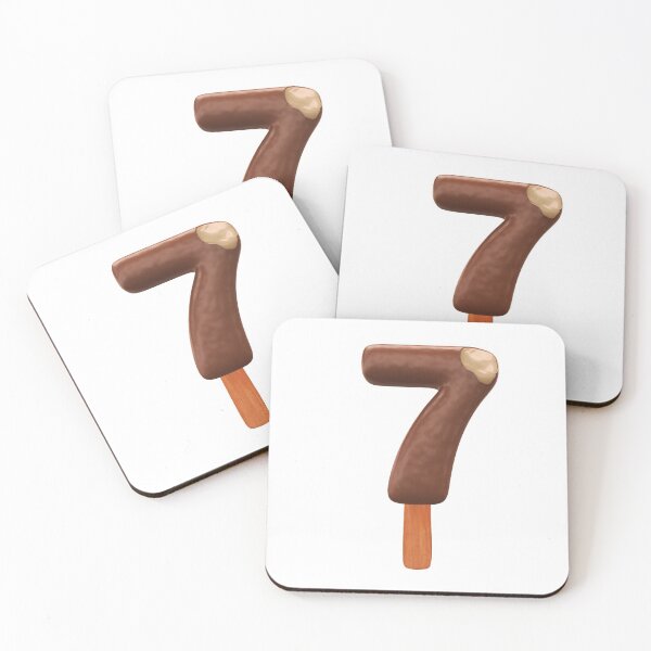 Item preview, 7 Ice Cream Seven Number 3d Chocolate designed and sold by HelloFromAja.