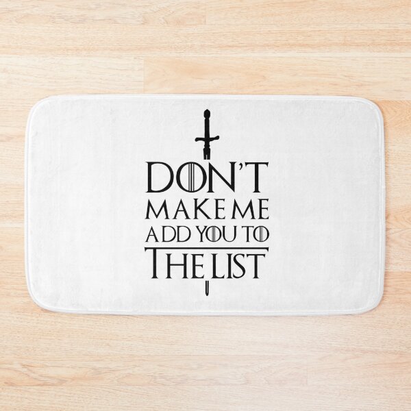 Item preview, Don't Make Me Add You To The List - Black designed and sold by YoungBlossoms.