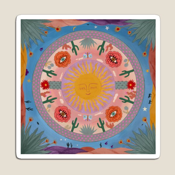 Desert Mandala Magnet