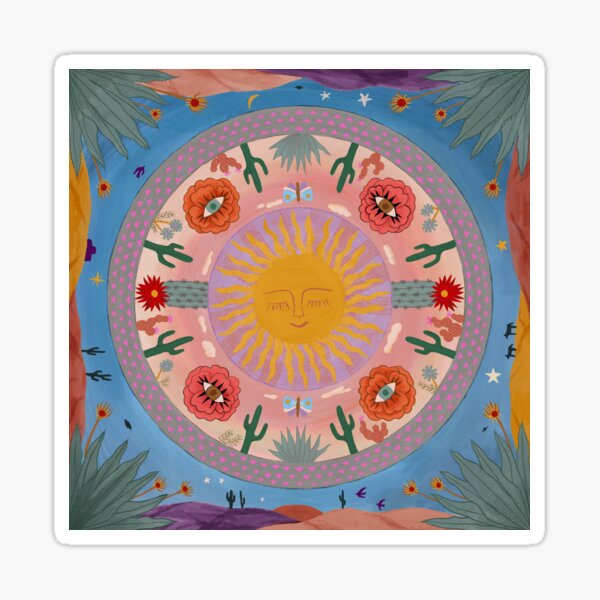 Desert Mandala Sticker