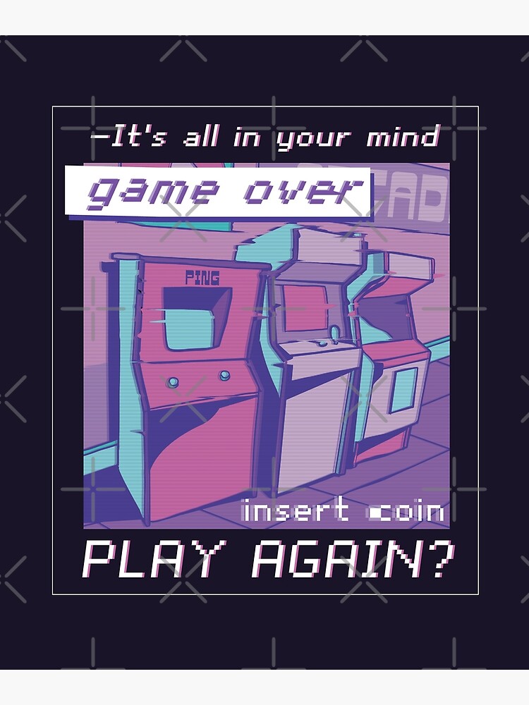 "VAPORWAVE ARCADE QUOTE" Poster by iBruster Redbubble