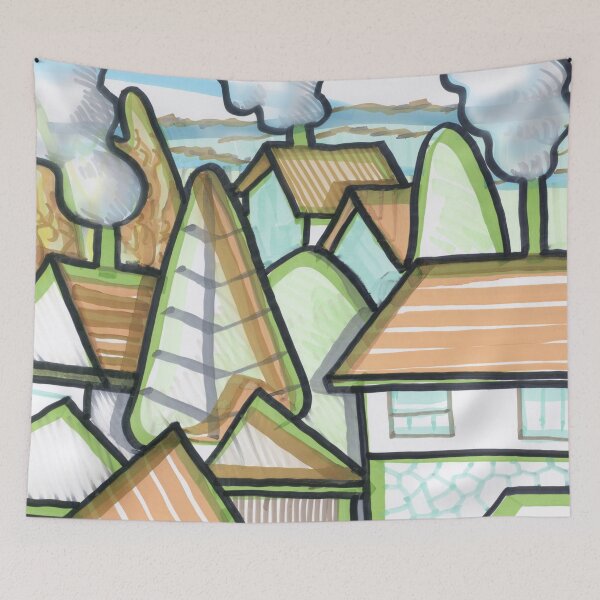Item preview, Color Landscape | Piliscsév, Hungary designed and sold by Istvan Ocztos.