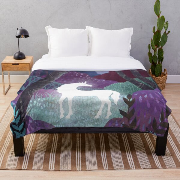 The Last Unicorn Throw Blanket