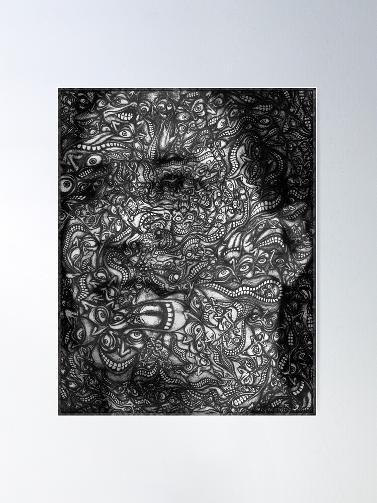 Alternate view of Facepage - Self-portrait Poster