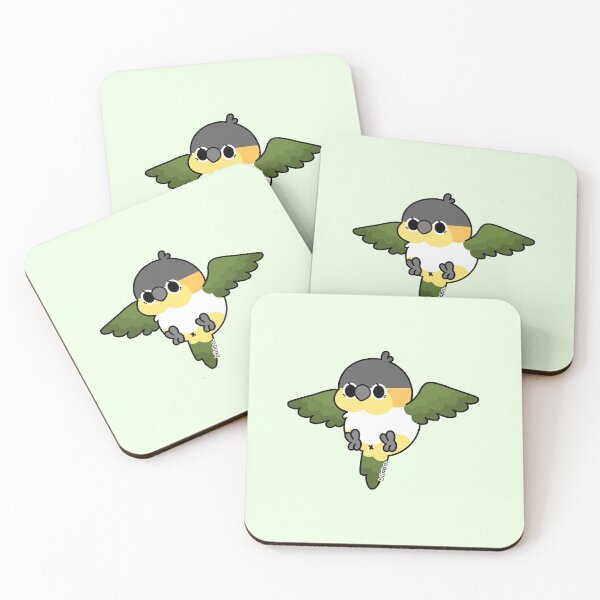 Item preview, Flying Caique - Black-Headed (Capped) designed and sold by blirbos.