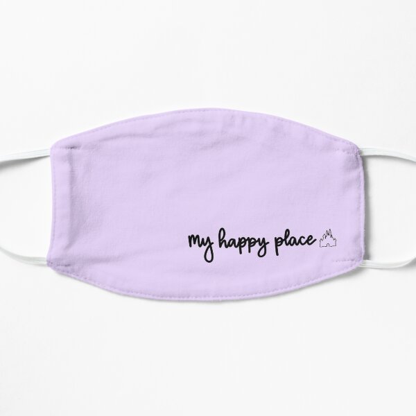 my happy place Flat Mask