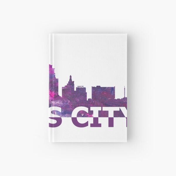 Kansas City Skyline Silhouette Strong with Text Hardcover Journal