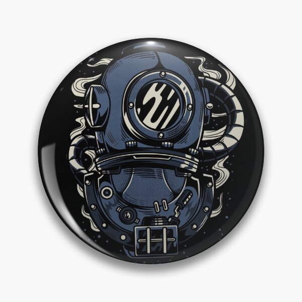 Item preview, Steampunk diving helmet illustration designed and sold by ShineEyePirate.