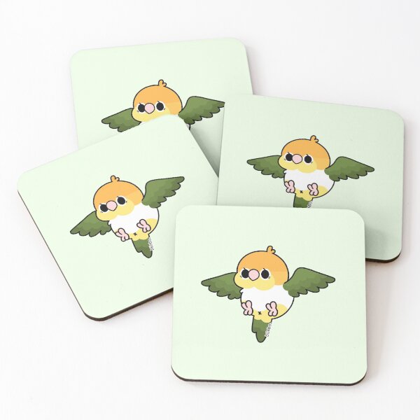 Item preview, Flying Caique - Vientre Blanco designed and sold by blirbos.