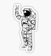 Astronaut Peace Sticker