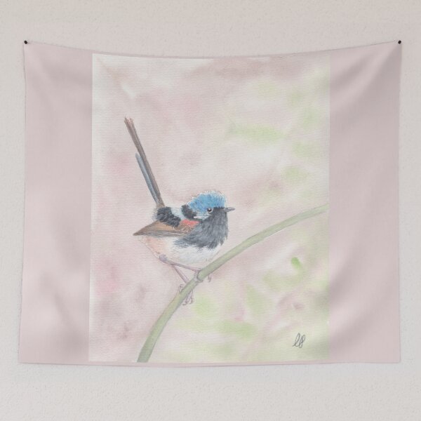 Item preview, Red winged fairy wren designed and sold by Kathryn Price.