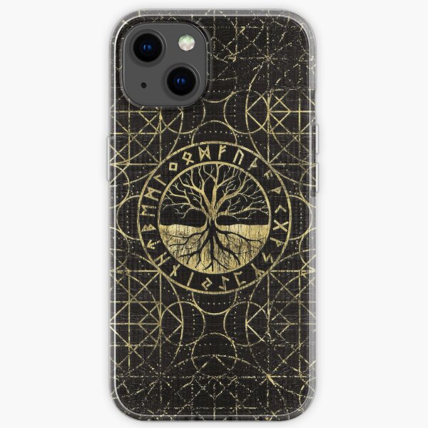 Tree of life  -Yggdrasil and  Runes  iPhone Soft Case