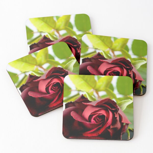 Item preview, Single deep red rose designed and sold by Latch Farm  Studios.