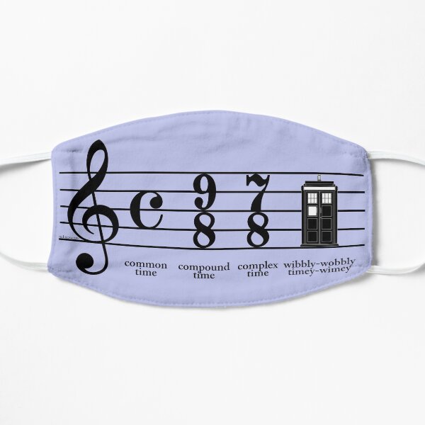 Wibbly-wobbly timey-wimey Flat Mask