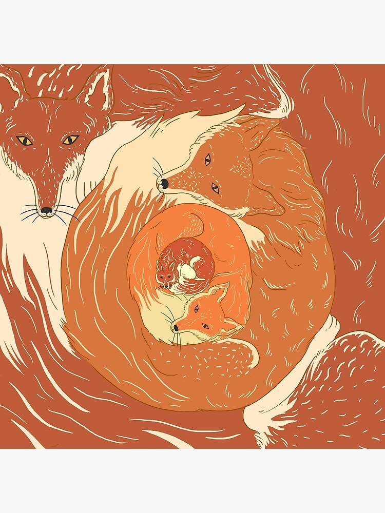 Thumbnail 3 of 3, Photographic Print, Foxes designed and sold by beesants.