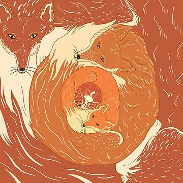 Artwork thumbnail, Foxes by beesants