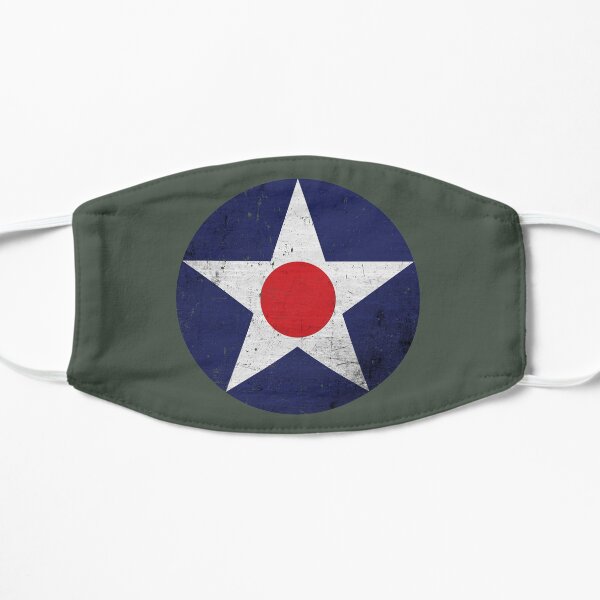 Vintage USAAC Roundel 1919-1941 distressed Flat Mask
