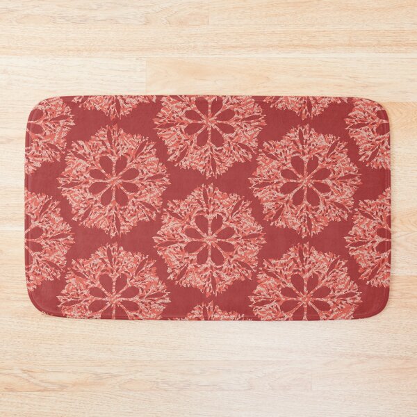 Item preview, Living Coral Flower Snowflake Pattern designed and sold by subidesigns.