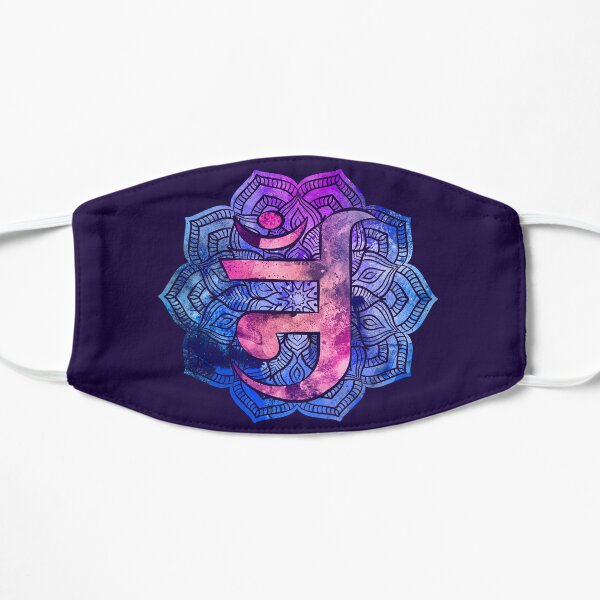Jain Om - Jain symbol Flat Mask