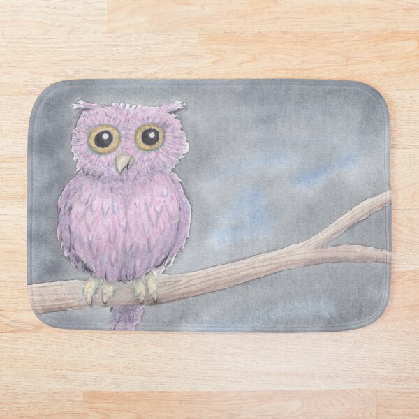 Owl on a Limb Bath Mat