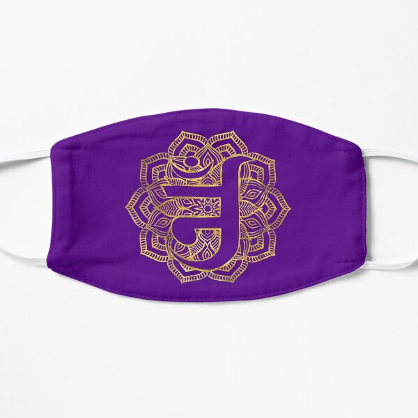 Jain Om - Jain symbol Flat Mask
