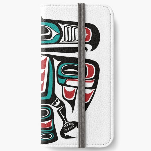Haida Tlingit Native Raven Totem iPhone Wallet