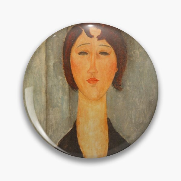 Item preview, Vintage Portrait painting by  Amedeo Modigliani (Italian, Livorno 1884–1920 Paris) designed and sold by Vintage Designs +.