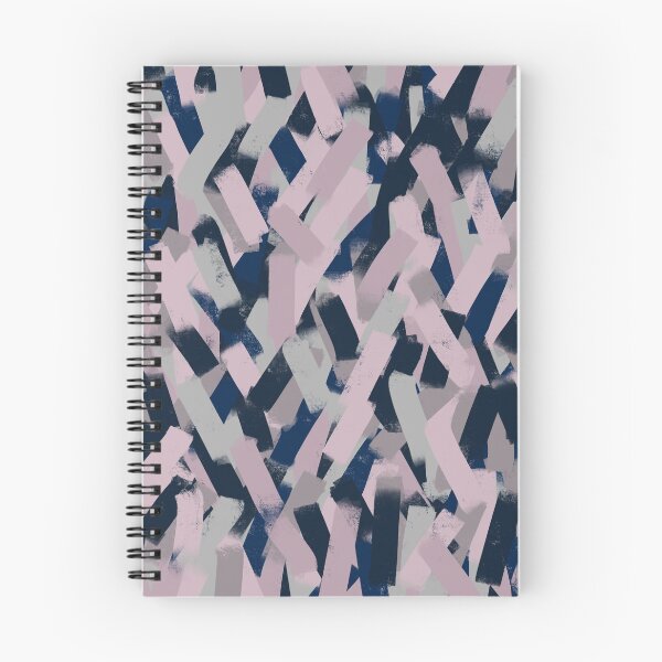 Item preview, Navy Blue, Grey and Pink Smudgy Brush Strokes designed and sold by OneThreeSix.
