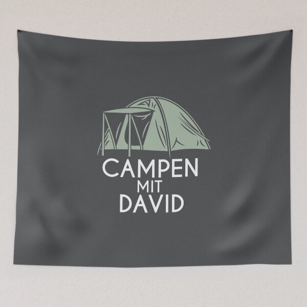 Artikelvorschau, Campen Mit David (dark) entworfen und verkauft von AliceHuman.