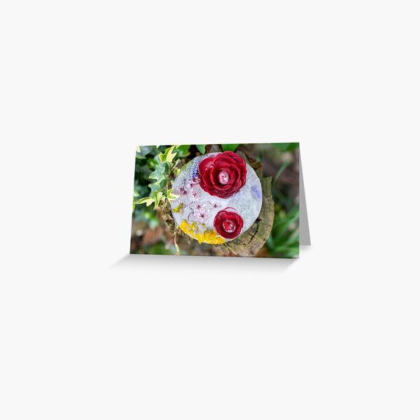 Fleurs de Printemps Givrées 2 Carte de vœux