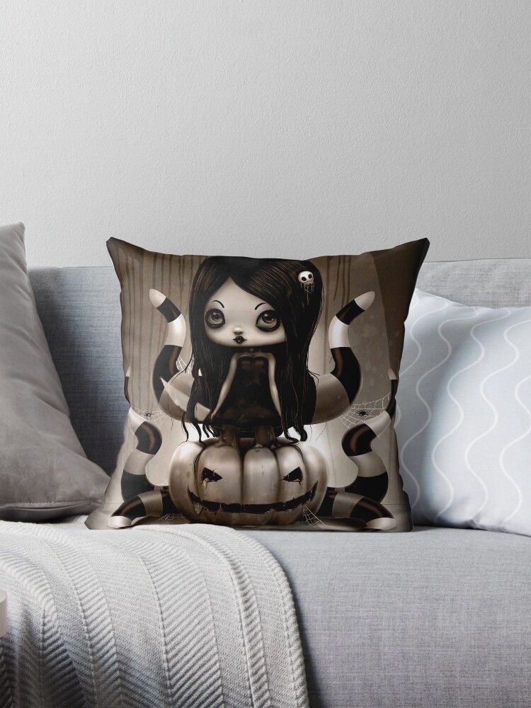Thumbnail 1 of 4, Pillow, Halloween Doll designed and sold by Liransz.