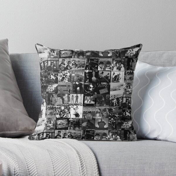 Best Of 1980s Hip Hop B/W Throw Pillow
